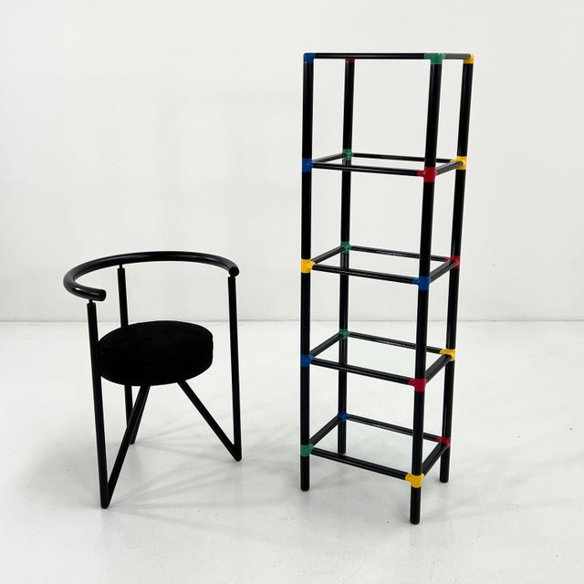 1970s Postmodern Modular Standing Shelf, 1980s For Sale - Image 5 of 10