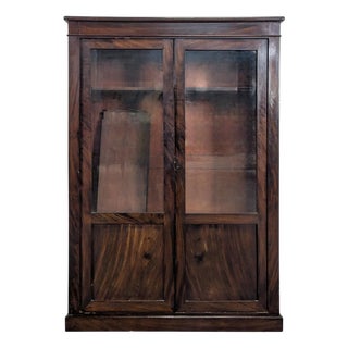 Louis Philippe Mahogany Display Cabinet For Sale