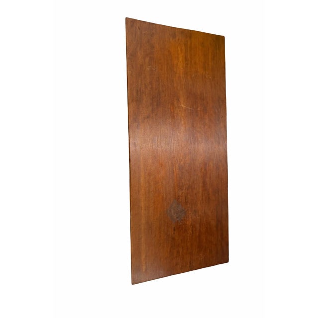 Antique Empire Walnut Console Table With Scroll Supports & Mirror Detail For Sale - Image 4 of 6