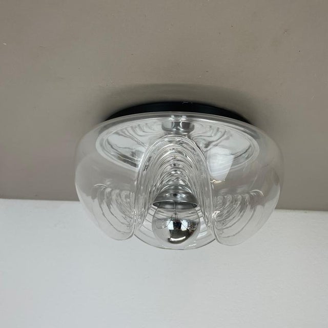 Wave Wall Light from Peill & Putzler, Germany, 1970s For Sale - Image 3 of 17