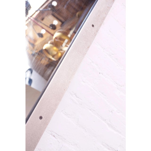 Substantial Contemporary Modern Industrial Steel Floor Mirror For Sale In New York - Image 6 of 12