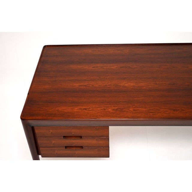 Wood Vintage Danish Model 36 Desk attributed to Erik Riisager Hansen for Haslev, 1960 For Sale - Image 7 of 11