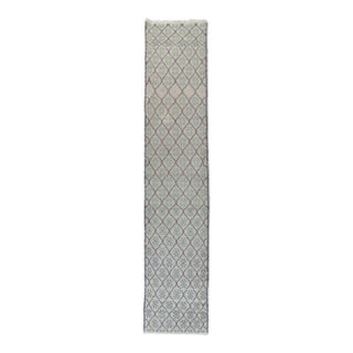 Narrow Vintage Zabihi Collection Turkish Runner - 1'11" x 9'1" For Sale