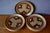 Vintage Sarreguemines Stoneware Dinner Plates, 1970s, Set of 9 For Sale - Image 3 of 5