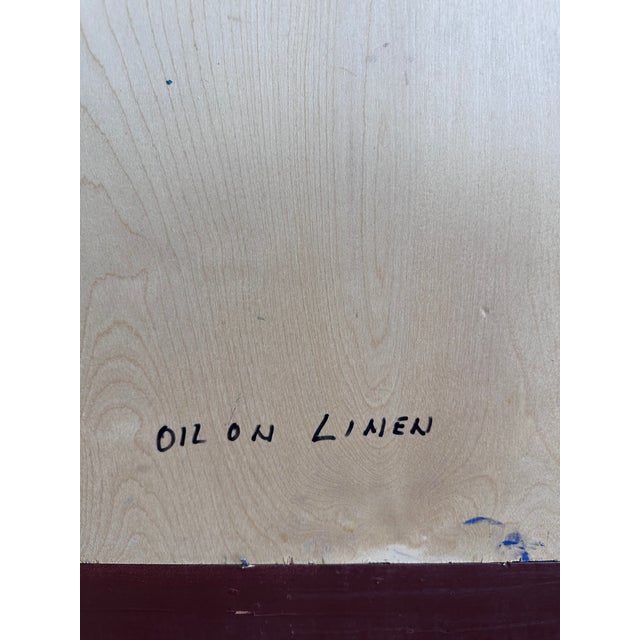 Modern Gary Ray Plein Air Oil Linen Wood Frame Signed California Landscape Painting For Sale - Image 17 of 18