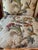 1930s Antique Designer Fabric Upholstered Side Chairs - a Pair For Sale - Image 5 of 12