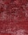 1970s Vintage Turkish Oushak Handmade Wool Cotton Red Area Rug For Sale - Image 4 of 11