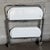 White Chromed Metal Folding Bar Cart, 1970s For Sale - Image 8 of 11