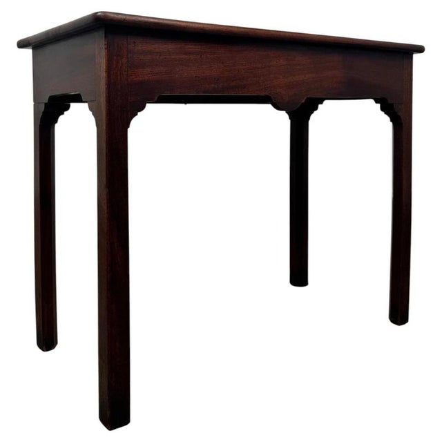 Antique English Mahogany Side Table, 1780 For Sale - Image 6 of 12