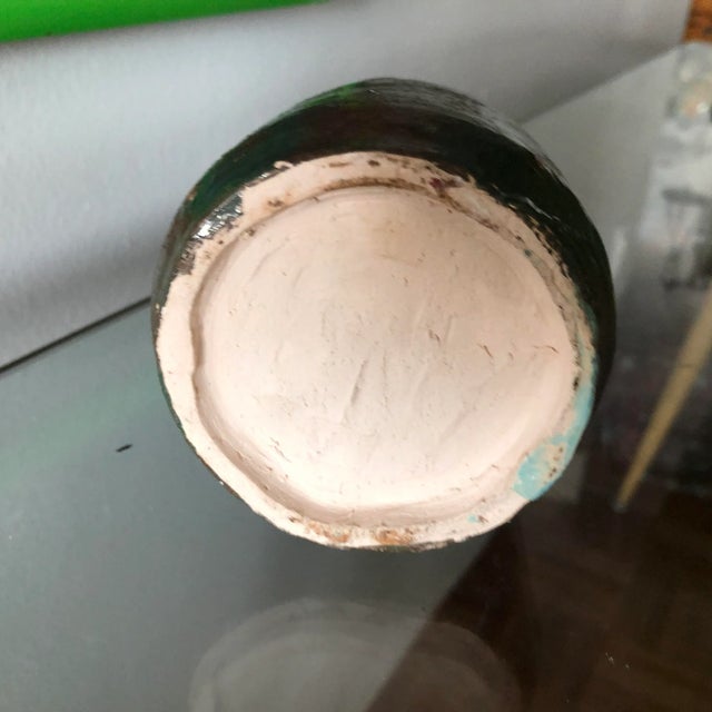 1990s 1990s Small Raku Style Pottery with Dipped Glazing For Sale - Image 5 of 6