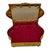 Antique French Gilt Metal Rococo Revival Jewelry Casket with Hand Painted Portrait Miniature under Domed Glass. Made in...