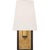Watson Small Sconce in Bronze and Hand-Rubbed Antique Brass with Linen Shade Designer: Thomas O'Brien Height: 10.75"...
