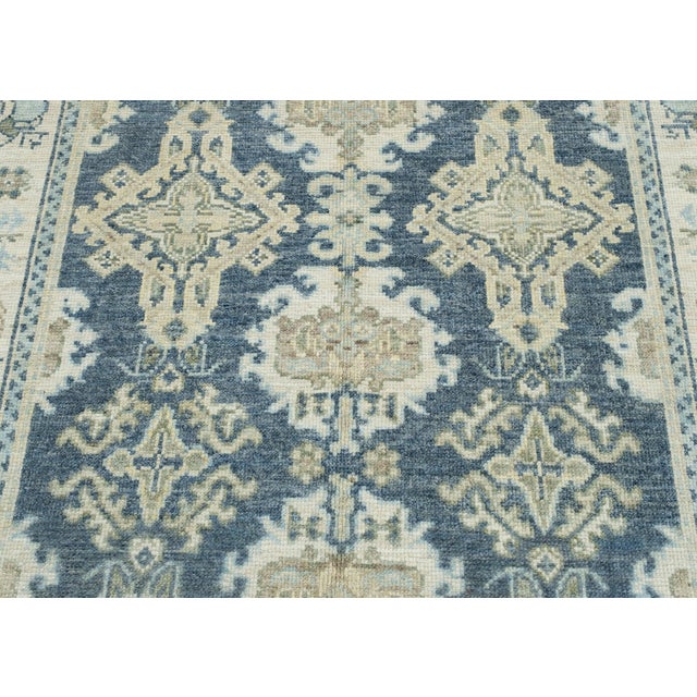 Dark Gray & Cream Turkish Oushak Rug 5'11" x 9'5" For Sale In Houston - Image 6 of 9