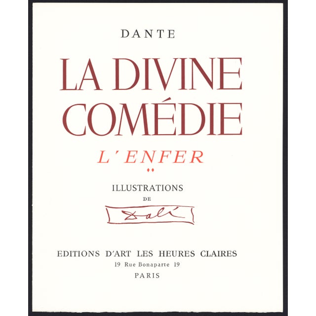 1963 Dalí Divine Comedy Engraving Enfer Chant 22 "Manto" For Sale In New York - Image 6 of 9