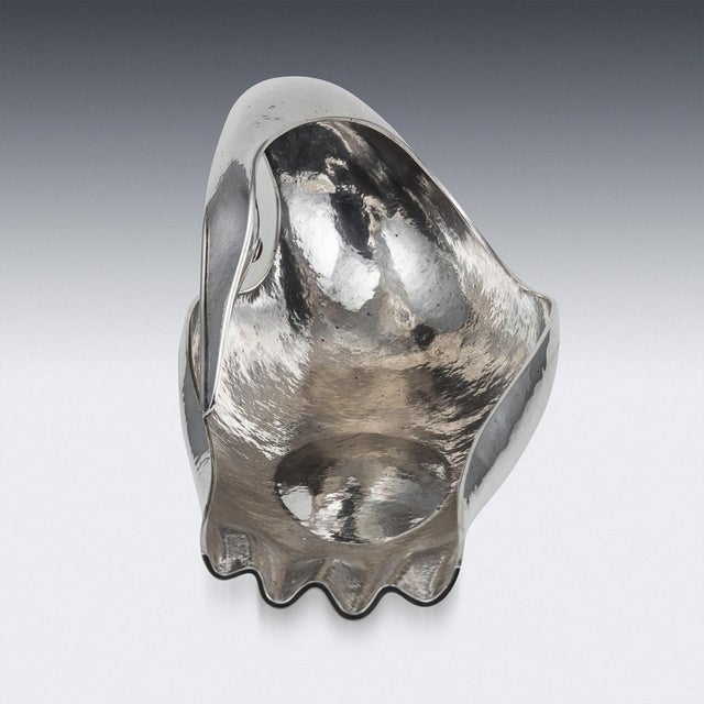 Italian Silver Baguette Tray in the form of Swan by Finzi, 1970s For Sale - Image 13 of 16