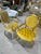Baroque Baroque Golden Yellow Velvet Chair Set With Exquisite Gold Leaf Details For Sale - Image 3 of 6