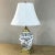 19th Century French Napoleon III Hand Painted Faience and Bronze Oil Lamp has been converted into an electric table lamp....