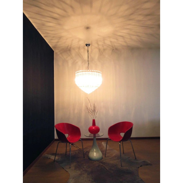 Contemporary Quadriedri Murano Glass Chandelier, 163 Crystal Prisms Quadriedri Scadute For Sale - Image 10 of 12