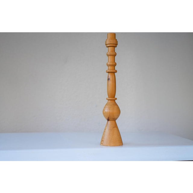 Pine Candleholder in the style of Erik Höglund for Boda, Sweden, 1970s For Sale - Image 16 of 17