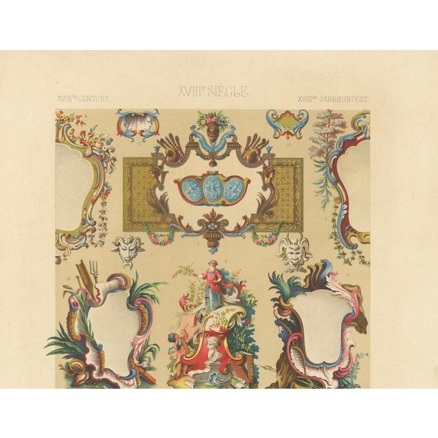 Rococo Launay after Albert Racinet, XCIII of L’Ornement Polychrome, 1869, Paper For Sale - Image 3 of 10