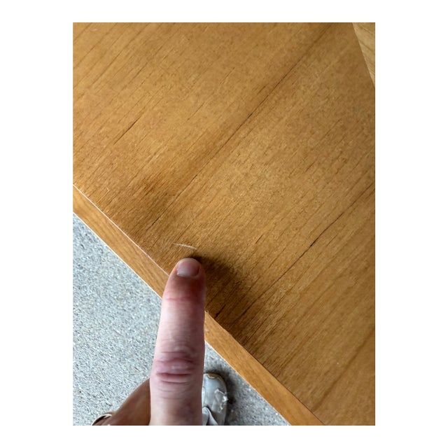 American A Detailed Nightstand by American of Martinsville, Featuring Brass Knobs, Two Drawers and Multi Tiered For Sale - Image 3 of 8