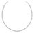 Platinum & 14k White Gold 11.27ctw Lab Grown Diamond Link Tennis Necklace For Sale