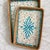 This set of nestable rectangular trays has a hand-woven rattan frame by craftsmen, and the surface is inlaid with mother-...