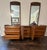 Authentic vintage Lane Furniture triple dresser with two original matching mirrors. This beautifully crafted piece...
