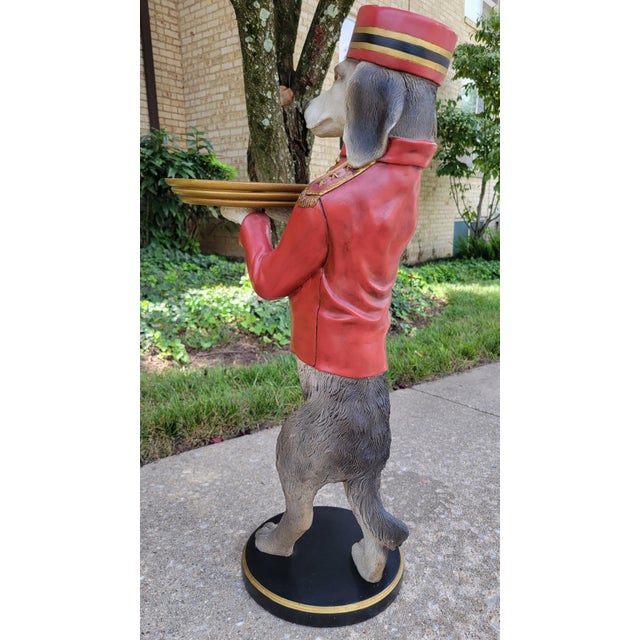 1990s Bombay Company Dudley the Bellhop Dog Butler Tray For Sale - Image 11 of 14