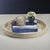 Boho Chic Reggio Naturale Fiber Raffia Round Serving Tray with Leather Trim For Sale - Image 3 of 6