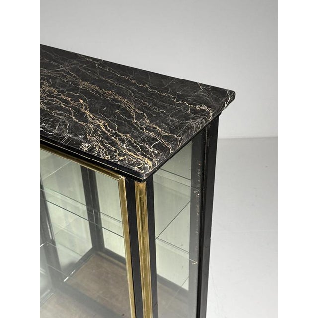 Black 19th Century Napoleon III Display Cabinet For Sale - Image 8 of 18
