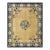 Antique 1920s Beige Field Deco Peacock Chinese Peking Knotted Rug 9' X 11' 6'' For Sale