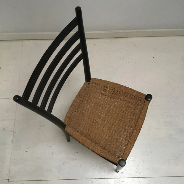 Vintage Italian Wooden Dining Chair For Sale - Image 4 of 6