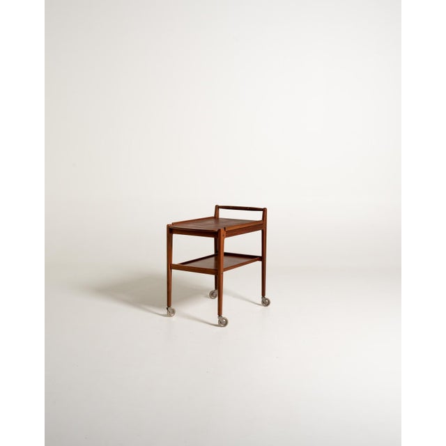 1950s Swedish Teak Trolley by Erik Gustafssons Möbelfabrik, 1950s For Sale - Image 5 of 12