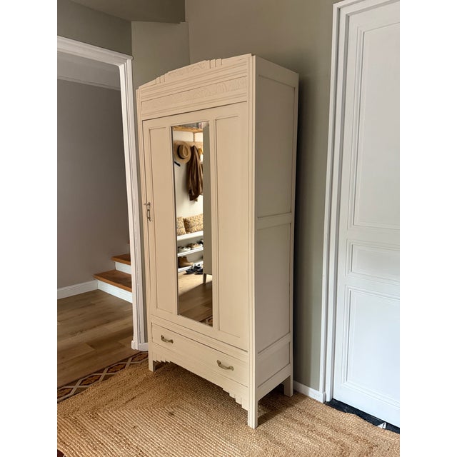 Parisian Art Deco Style Wooden Wardrobe, 1930s-1940s For Sale - Image 12 of 14