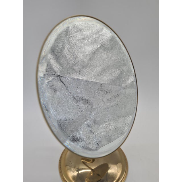 Vintage Table Mirror with Beveled Glass and Adjustable Stand, 1970s For Sale - Image 9 of 10