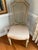Vintage Hollywood Regency Satinwood Extension Dining Table and 8 Cane-Back Chairs For Sale In Washington DC - Image 6 of 12