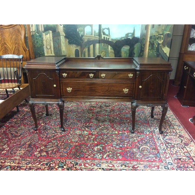 Antique Sideboard Buffet, Art Deco Credenza For Sale - Image 6 of 11