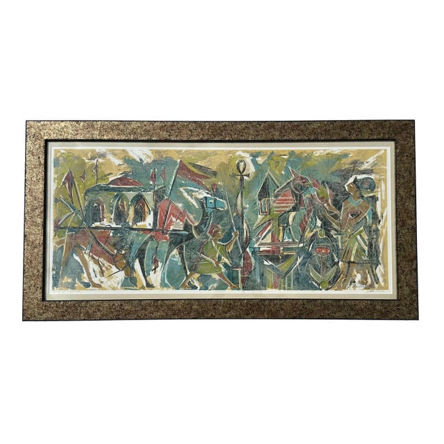 1970s Hodog for a Groom, Lithograph by J. Demerio, Framed For Sale