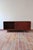Teak Sideboard with Sliding Doors and Black Vinyl Top, 1970s For Sale - Image 6 of 18
