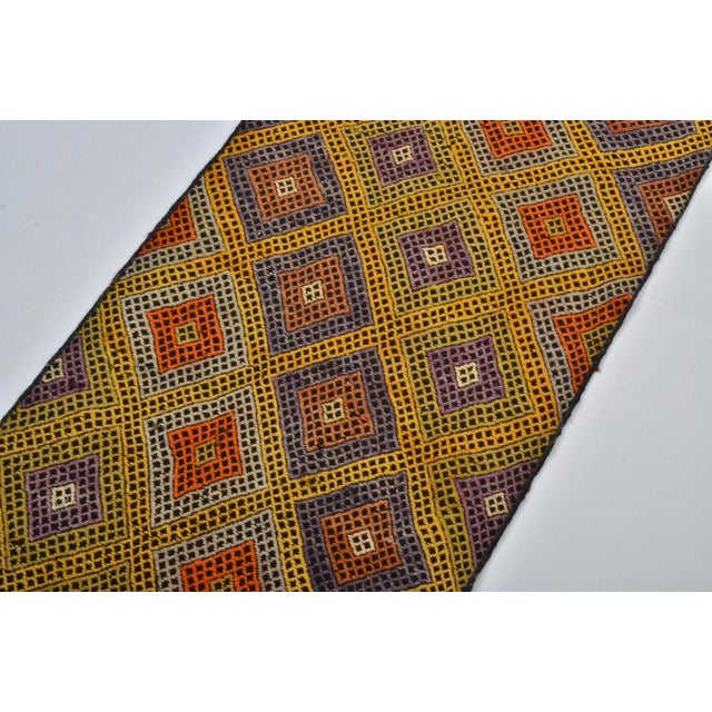 1960s Vintage Handmade Anatolian Decorative Kilim Runner For Sale In Phoenix - Image 6 of 11