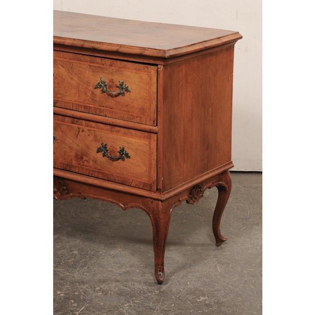 18th Century Late 18th C Italian Two-Drawer Raised Chest For Sale - Image 5 of 11