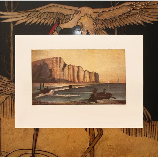 The School of Paris 1951 After Henri Rousseau "The Cliff", First Edition Parisian Full-Color Print For Sale - Image 3 of 7