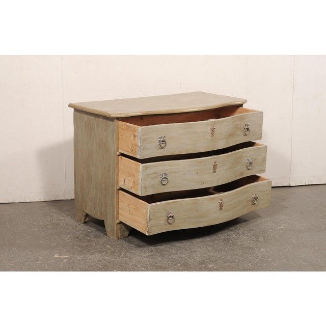 Swedish Painted Serpentine Chest, 19th Century For Sale - Image 11 of 11