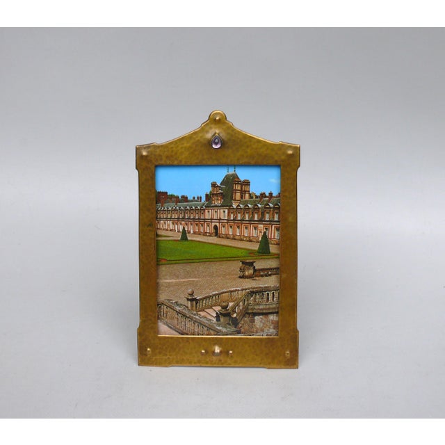 Art Nouveau Brass Picture Frame in the style of Mathildenhöhe Darmstadt, 1890s For Sale - Image 4 of 14