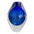 Vintage Robert Deeble Sommerso Blue Glass Teardrop Bud Vase Usa Vermont For Sale
