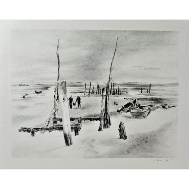 1940s Julian Edwin Levi, Low Tide, 1943 For Sale - Image 5 of 5