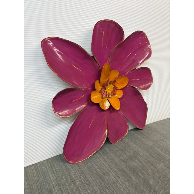 Design Plus Gallery presents a Metal Flower Wall Sculpture by Pat & André Juneau. The father-and-son artist team works...
