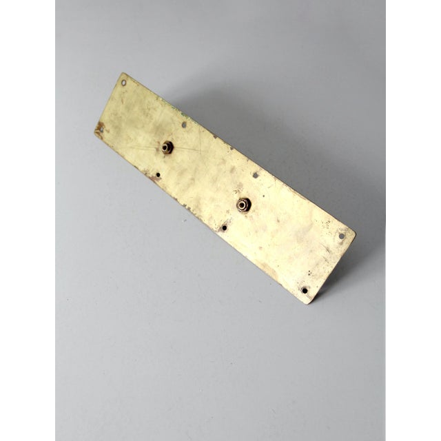 Brass Vintage Industrial Brass Door Handle For Sale - Image 8 of 8