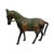 Vintage Mid-Century Indian Hand-Cast Brass Horse Figurine w/Etched Verdigris Details Enhance your shelves, desk, or mantle...